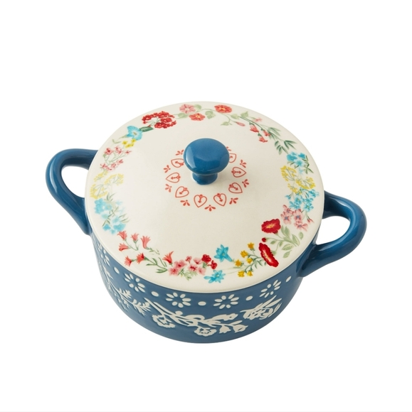 ❤️ New Pioneer Woman Fancy Flourish Mini Baker with Lid - Picture 3 of 5